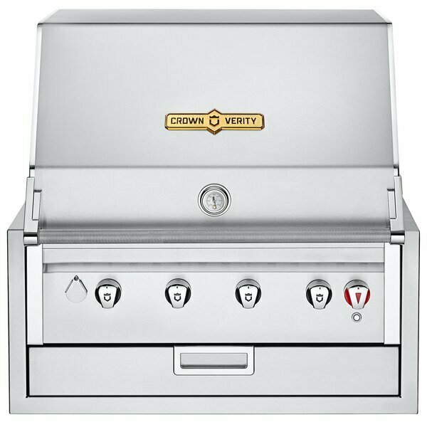 Crown Verity IBI30NG Infinite Series Natural Gas 30in Built-In Grill -56000 BTU 255IBI30NG